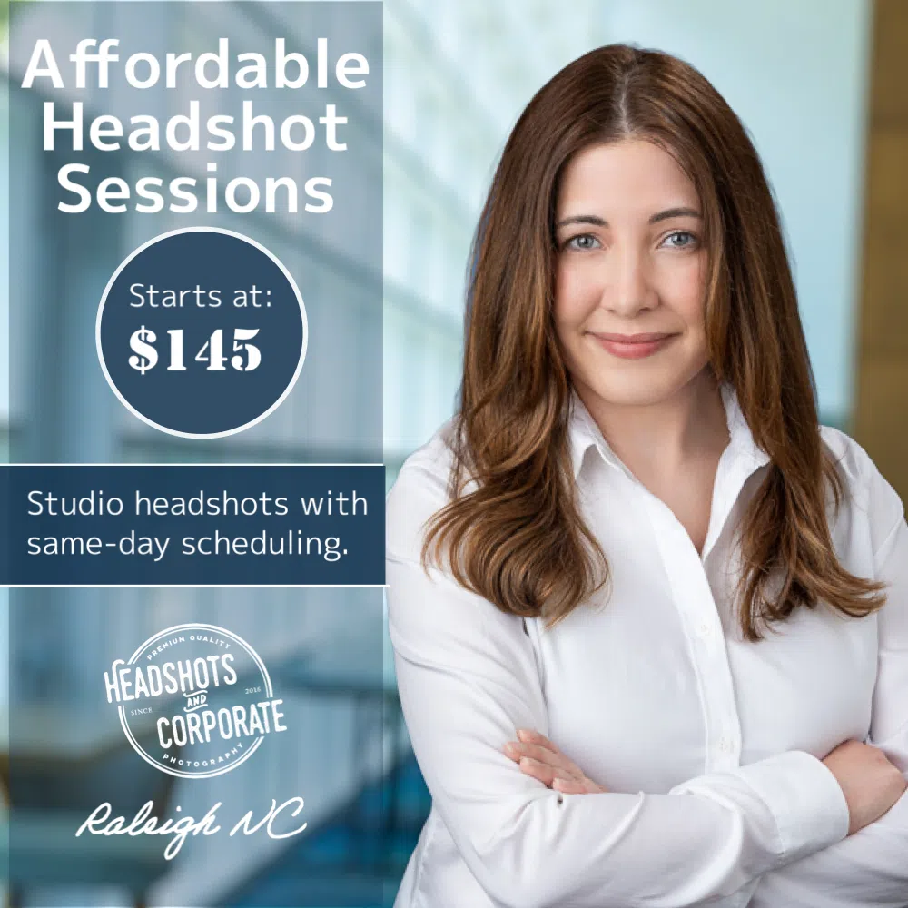 Affordable Headshot Photographer Raleigh NC .