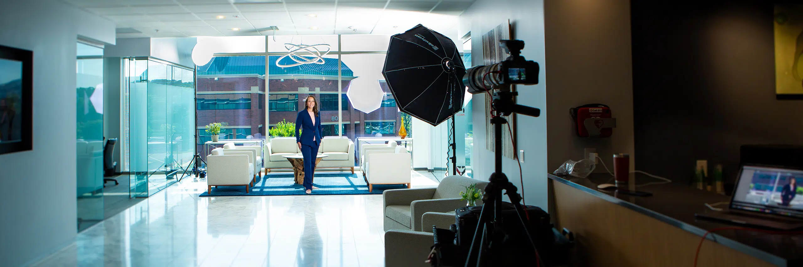 Guide to preparing for professional headshots in Raleigh NC – photographer giving tips on posture, wardrobe, and posing in studio