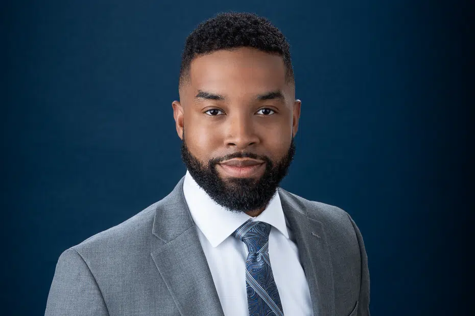 Raleigh NC professional demonstrating confident expression and posture for headshot